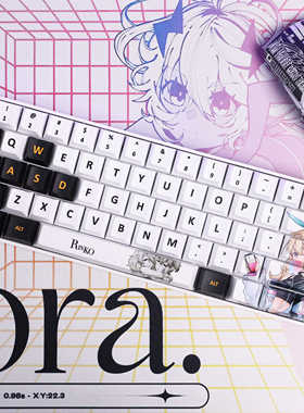 rinko复刻键帽五面热升华PBT材质原厂适配wooting60he二次元键帽