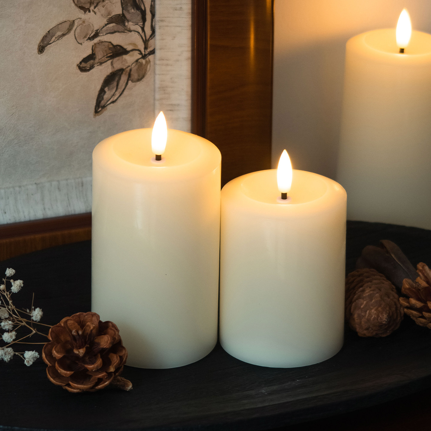 仿真蜡烛遥控电子蜡烛氛围灯家居温馨浪漫咖啡店烛光晚餐复古摆件