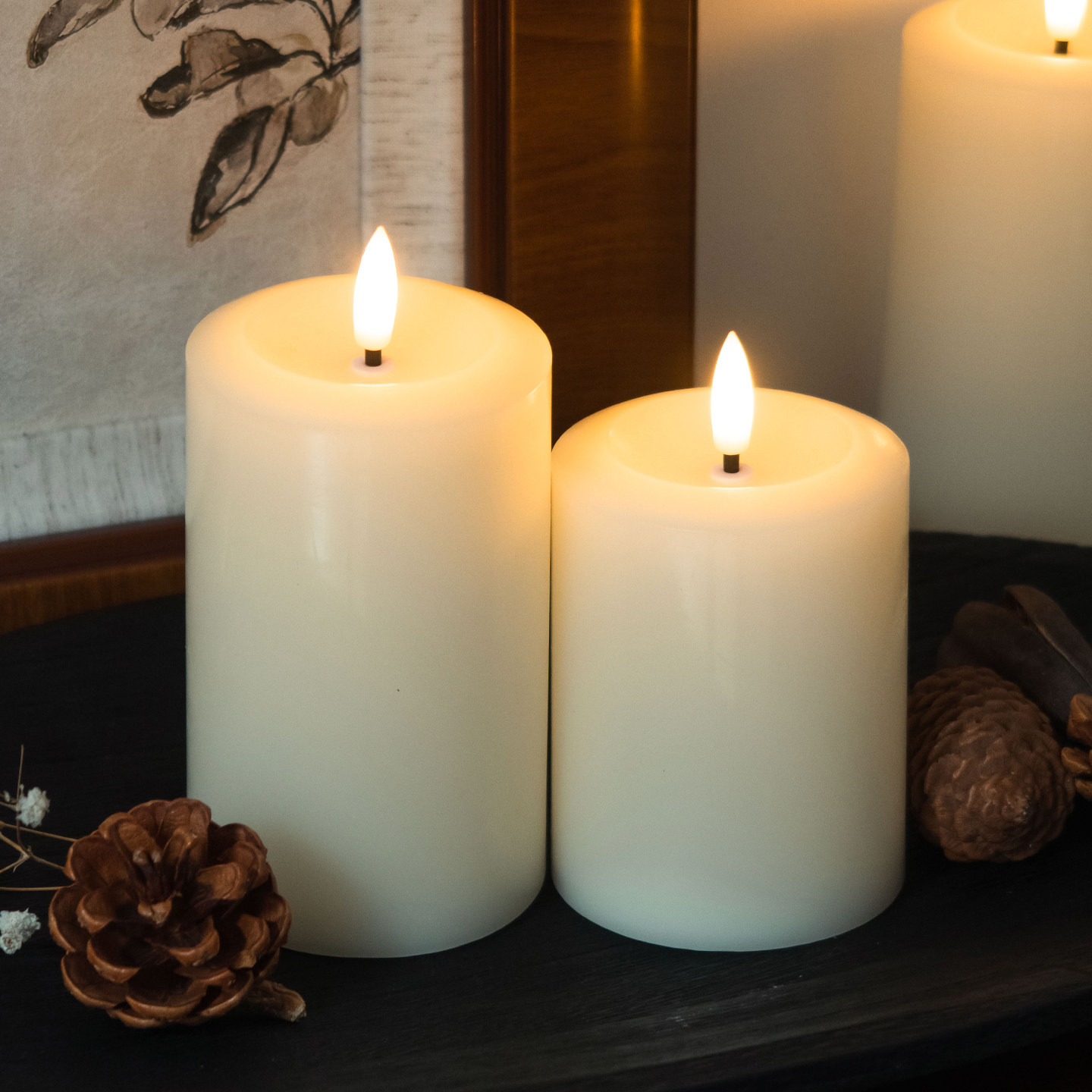 仿真蜡烛遥控电子蜡烛氛围灯家居温馨浪漫咖啡店烛光晚餐复古摆件