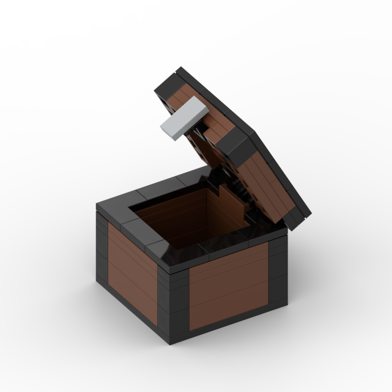 moc模型摆件我的世界游戏箱子