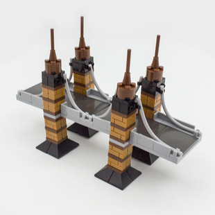 迷你高架桥 桥梁拼插摆件 创意礼物 国产积木零件 适用moc小颗粒