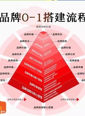 品牌搭建流程 品牌定位全案运营新模式品牌营销SOP设计策划方法论