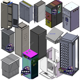 威图柜网络柜电箱控制柜控制台工作台solidworks模型钣金设计图纸