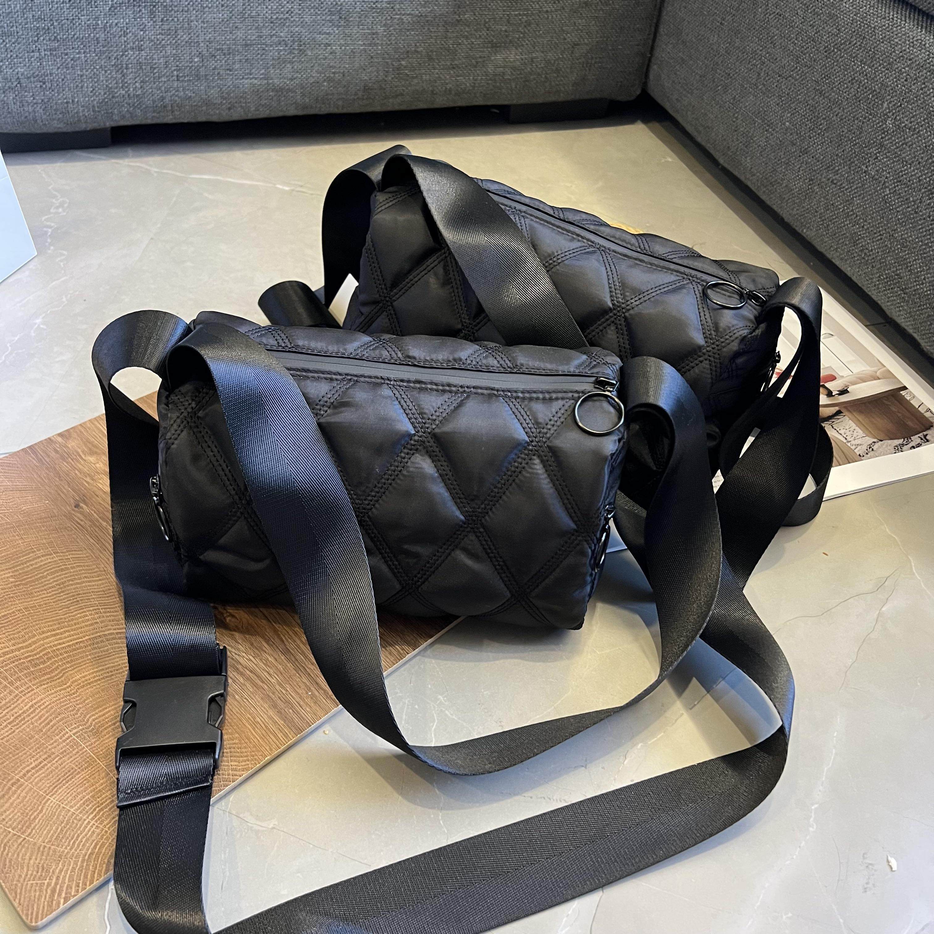 尼龙帆布斜挎包女式2026新款时尚妈妈包休闲牛津布单肩运动小包包