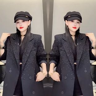 女装 新款 高品质网红爆款 2023年冬季 过膝风衣 气质时尚 设计感加棉款