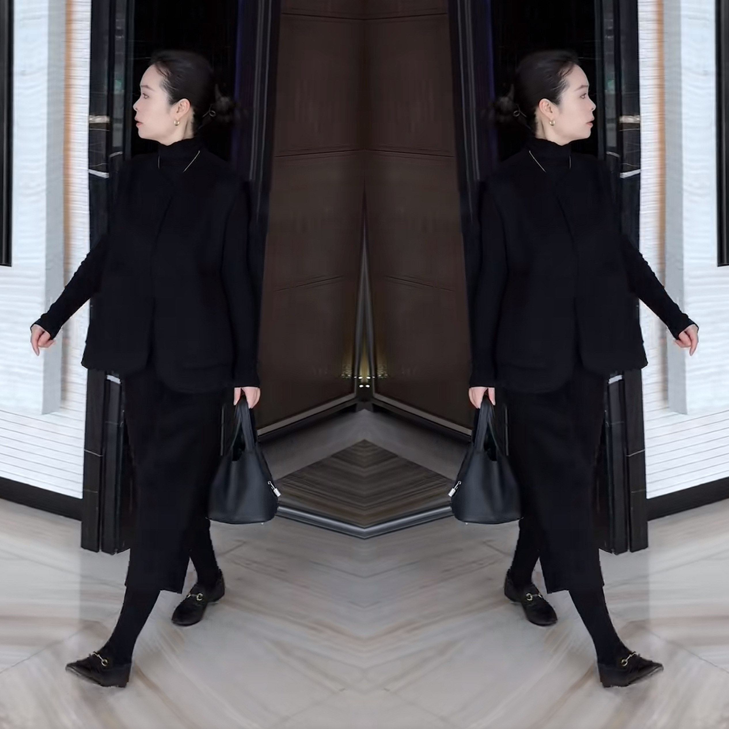 网红爆款简约轻奢时髦黑色毛呢宽松百搭冬季无袖马甲搭配阔腿裤子,女装/女士精品,上衣,淘宝优惠券,粉丝福利购,淘宝优惠卷