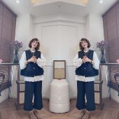 搭配花边马甲阔腿裤 衬衫 子 大码 韩系简约高级感女神范洋气减龄爆款