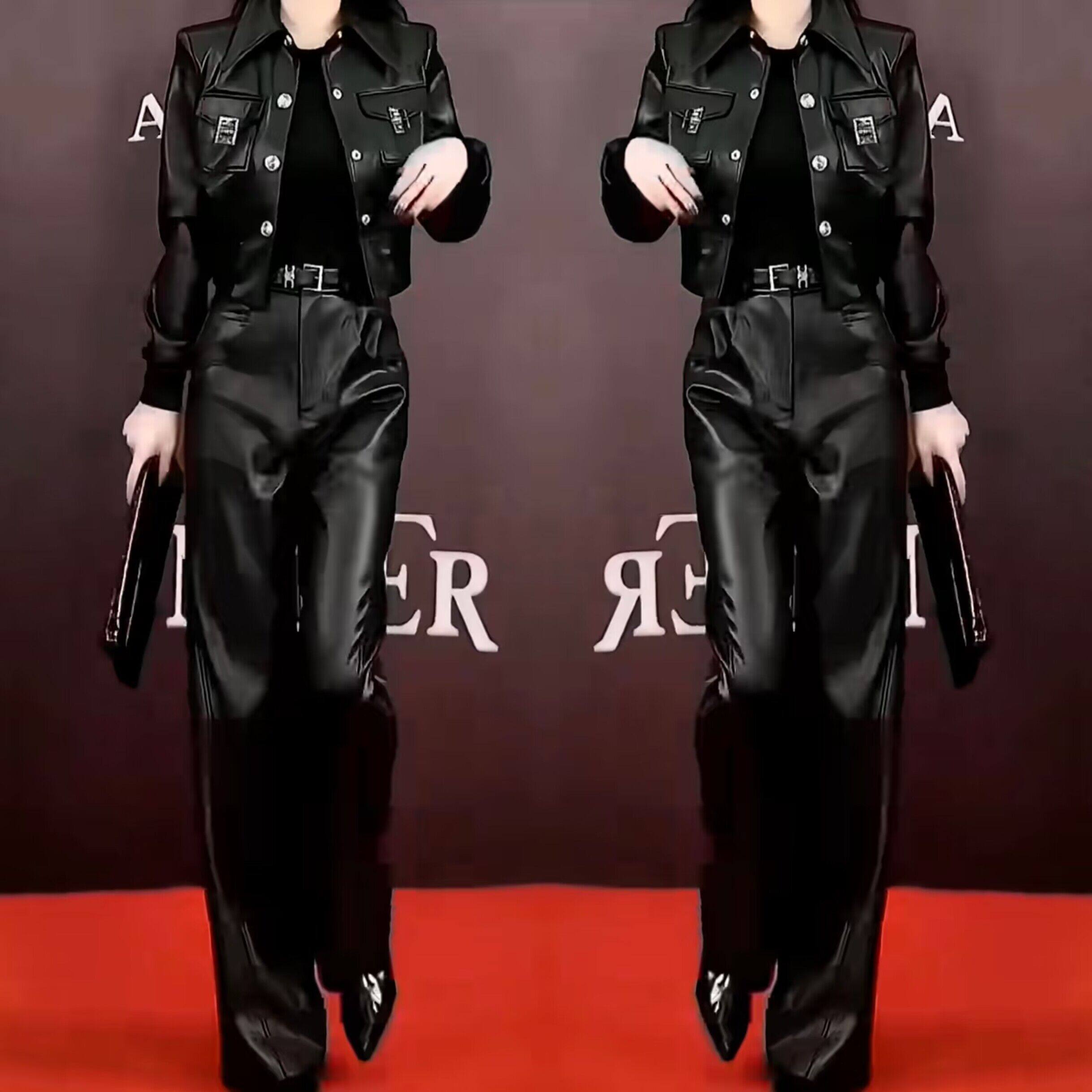 高端气质网红爆款女装2023年冬季新款时尚百搭显瘦翻领外套阔腿裤,女装/女士精品,短外套,淘宝优惠券,粉丝福利购,淘宝优惠卷