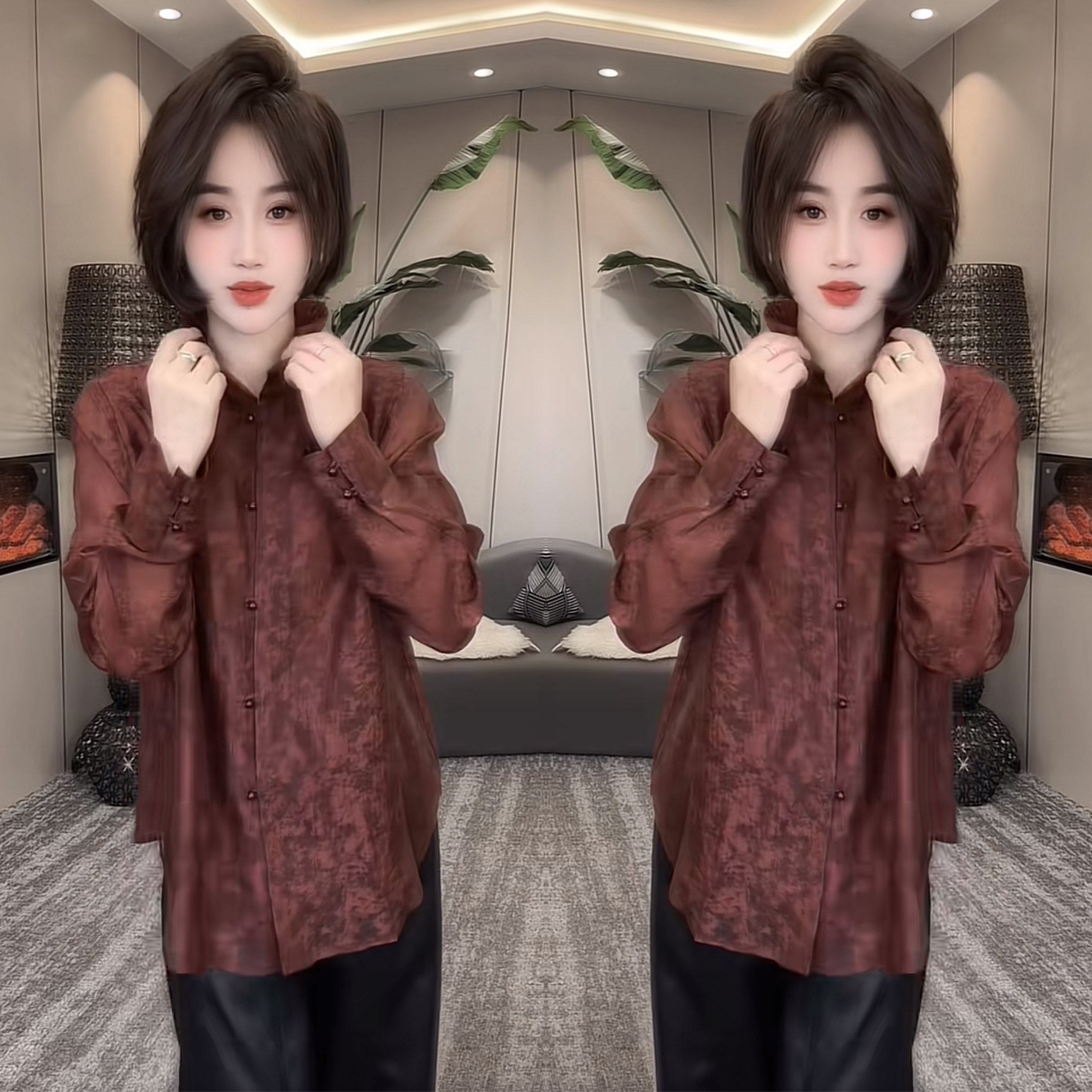 网红爆款欧货时髦复古洋气减龄气质长袖宽松百搭提花春季打底衫潮,女装/女士精品,上衣,淘宝优惠券,粉丝福利购,淘宝优惠卷