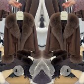 气质减龄轻奢洋气毛毛拼接设计百搭外套女 新款 欧洲站网红爆款 冬季