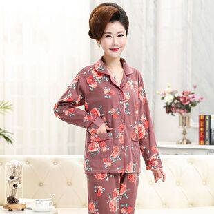 纯长袖 中年妈妈套装 女士秋季 2024年新款 老 薄款 南极人春秋款