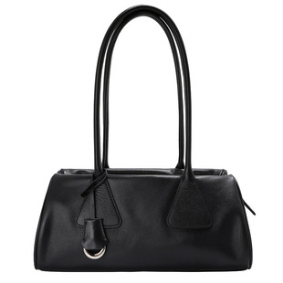 真皮腋下包小众女士牛皮波士顿包通勤手提包高级感单肩斜挎枕头包