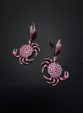 Vintage古着设计感古早风独特小众耳环耳饰R52605