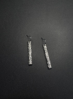 Vintage古着设计感古早风独特小众耳环复古耳环P92560