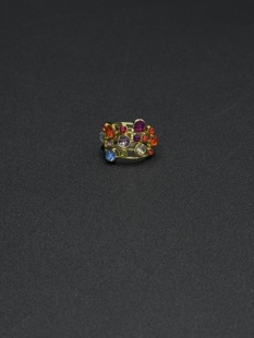 夏季新款 欧美风时尚多色彩石戒指 女士流行百搭手饰饰品R30315