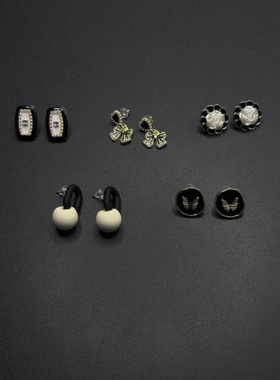 小众耳环女夏波西米亚风耳饰复古个性简约百搭撞色耳钉P123151