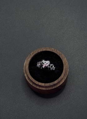 个性爱心字母戒指女复古时尚链条莫比乌斯开口食指环潮P11357