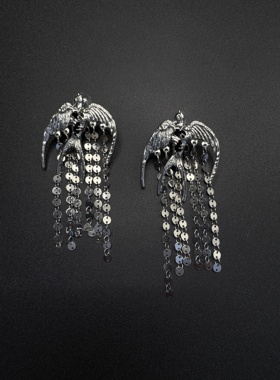 Vintage古着设计感古早风独特小众耳钉复古耳钉H81061