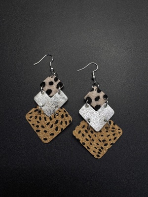 Vintage古着设计感古早风独特小众耳环复古耳环P80957