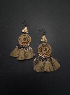 Vintage古着设计感古早风独特小众耳饰复古耳饰p72353