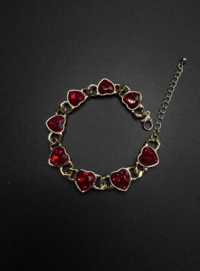 Vintage古着设计感古早风独特小众项链复古手链H101202