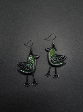 Vintage古着设计感古早风独特小众耳饰跨境复古P71252