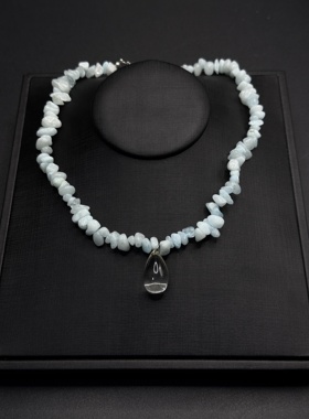 欧美热销白色海洋元素碎贝壳海螺短项链度假项饰品B50208