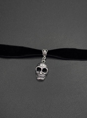 欧美风时尚骷髅百搭项链高级感轻奢小众锁骨链项链P121951