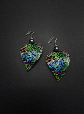 Vintage古着设计感古早风独特小众耳环复古耳环P83160