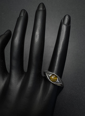 Vintage古着设计感古早风独特小众戒指H52703