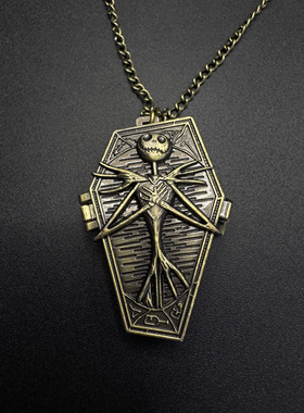 Vintage古著棺材杰克项链