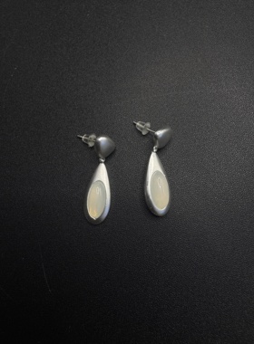 Vintage古着设计感古早风独特小众耳钉R70457