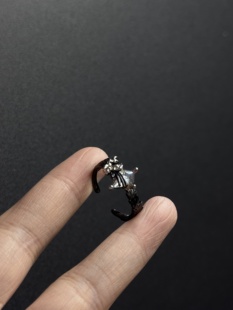 新款原创设计暗黑乌鸦戒指甜酷风高级感小众食指戒指R32205