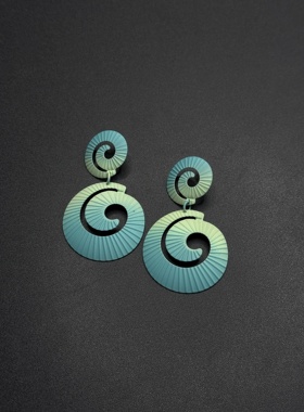 欧美跨境饰品清新自然彩色几何耳钉ins跨境耳饰B122156