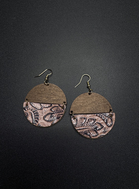 Vintage古著设计感古早风独特设计小众部落耳饰F51803