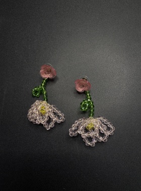 Vintage古着设计感古早风独特小众耳环复古耳环P80560