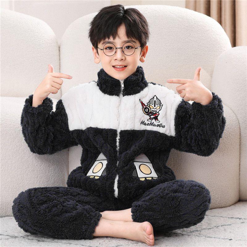 冬季儿童高品质珊瑚绒居家服