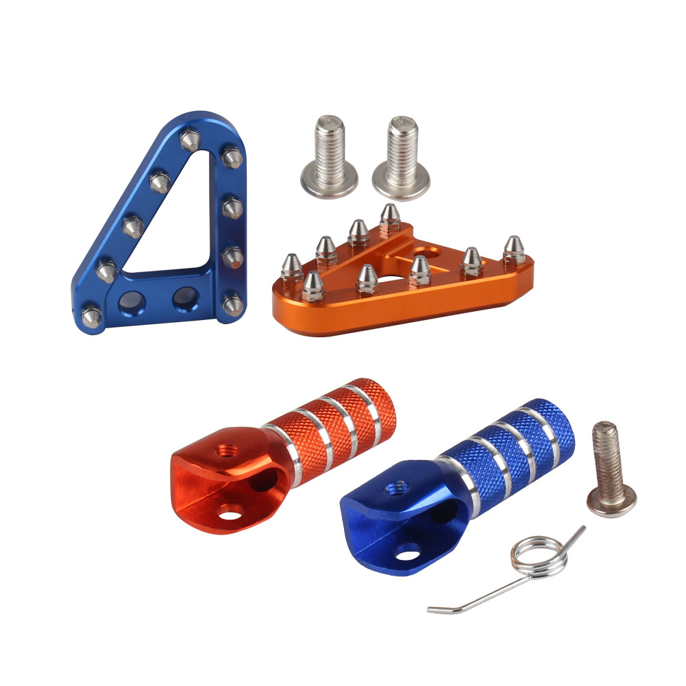 适用KTM胡斯瓦纳EXC越野摩托车后刹车臂踏板头刹车杆挂档杆头改装