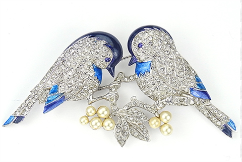 Trifar欧美女爱情鸟胸针