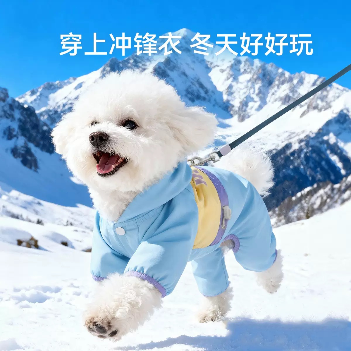 嬉皮狗正品秋冬狗狗冲锋衣防水