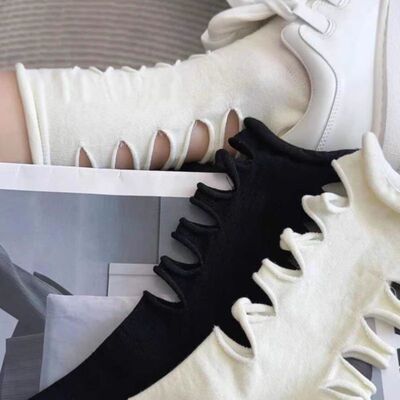 NANYAO纯棉吸汗洞洞女袜