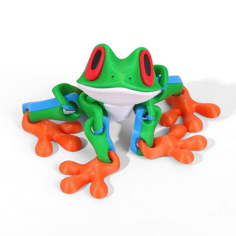 3D打印磁吸青蛙摆件树蛙冰箱贴小青蛙模型儿童解压玩具小红书