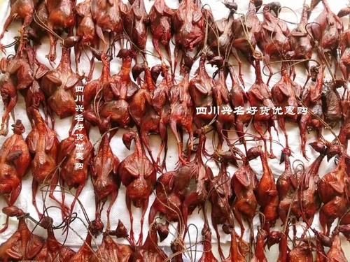 烟熏鹌鹑腌制五香自制四川乐山特产犍为农家腊味500g包邮