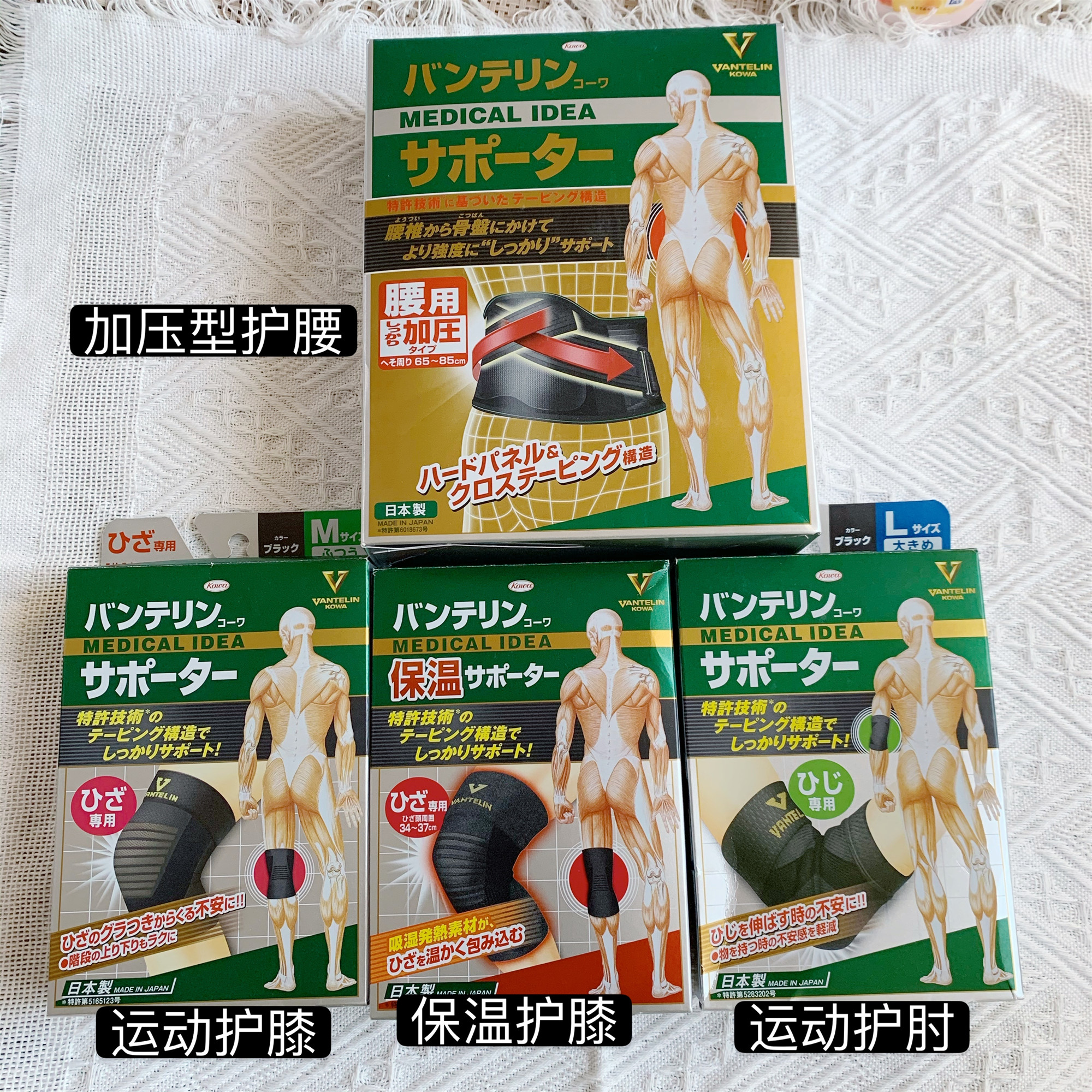 兴和现货日本保温暖跑步篮球护具