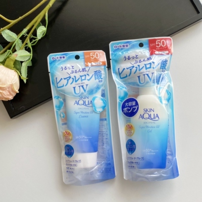 保税区！ROHTO/乐敦Skin Aqua防晒霜水感啫喱清爽不油腻2款
