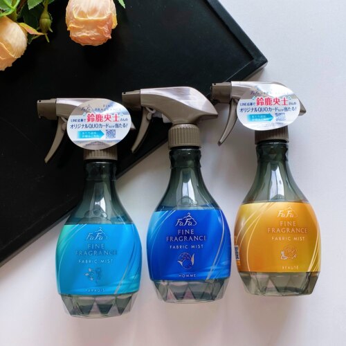 日本FAFA小熊衣物芳香去皱织物除异味静电香水护理除菌喷雾300ml