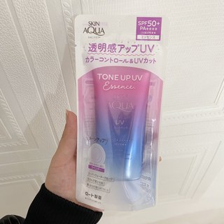 日本本土乐敦防晒霜SKIN AQUA彩虹保湿防水清爽女学生党SPF50