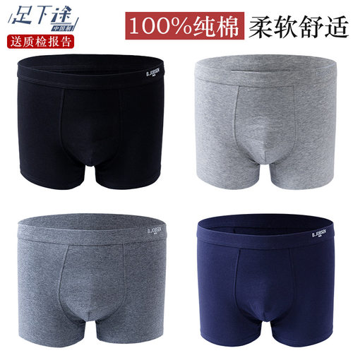 秋冬季男士内裤纯棉全棉透气抗菌