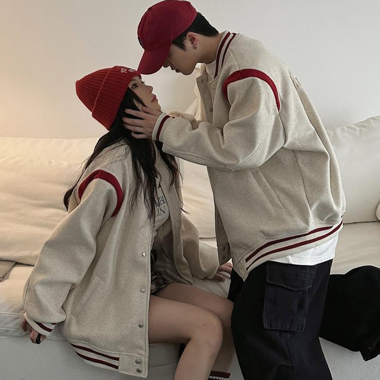 美式学院风百搭夹克棒球服外套