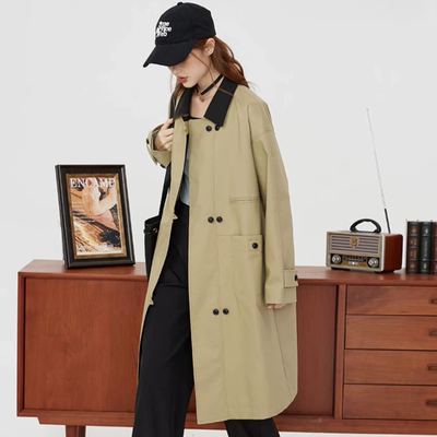 芯依梦常规袖翻领中长款通勤